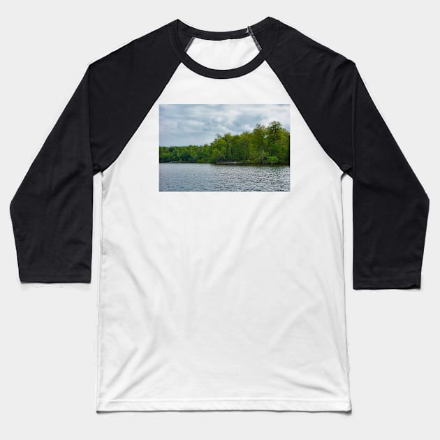 Bay Lake Lullaby Baseball T-Shirt by bobmeyers